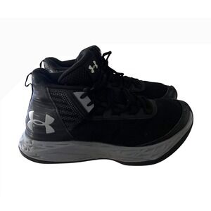 Under Armour Kids Basketball Shoes High Top‎ Sneakers Black Size 5Y